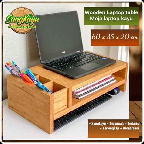 Jual Sangkayu Meja Laptop Portable Kayu Minimalis Laptop Table Meja