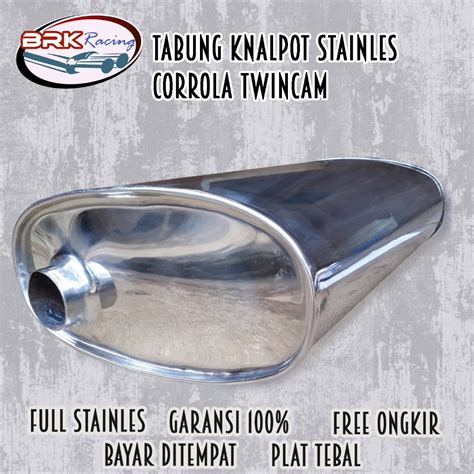 Jual Tabung Knalpot Stainles Mobil Corrola Twincam Gendangan Standar