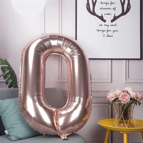 Buy Rose Gold 60 Number Balloons Big Giant Jumbo Large Number 60 Foil