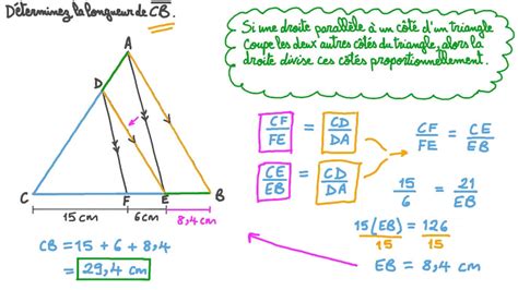 Vid O Question D Terminer Une Longueur Dans Un Triangle En Utilisant