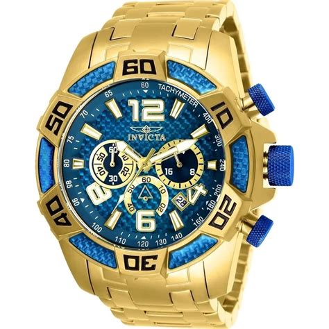 Rel Gio Invicta Pro Diver Banhado Ouro K C Maleta No Shoptime