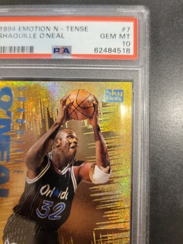 Skybox Emotion Ntense Gold Shaquille O Neal Psa Low Pop Just