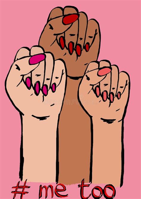 Me Too On Women Hand Stock Vector Illustration Of Campaign 136685174