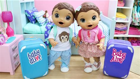 BABY ALIVE GÊMEOS LAURINHA E FELIPINHO VÃO PRA CASA DA VOVÓ YouTube