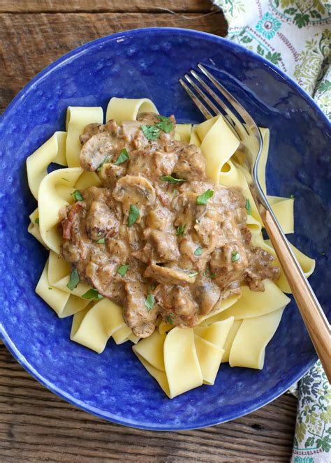 Slow Cooker Beef Stroganoff Barefeet In The Kitchen