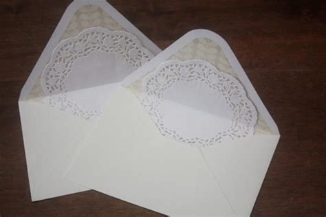 DIY Paper Doily Lined Envelopes – Factory Direct Craft Blog