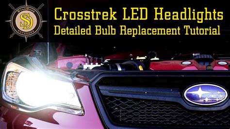 Subaru Crosstrek Led Headlight Upgrade Replacement Fully Detailed Install Youtube