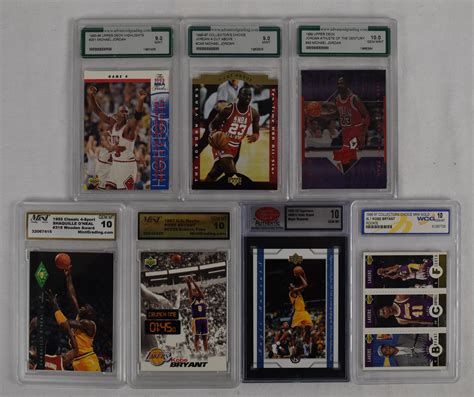 Lot Detail Collection Of Graded Basketball Cards W Michael Jordan