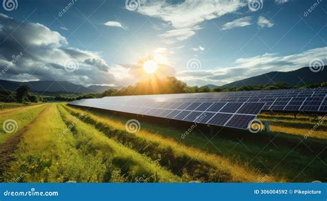 Power farm solar panel stock illustration. Illustration of generated ...