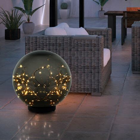 Lampada Da Giardino A Luce Solare Luce A Sfera Fumo Led Per Esterni