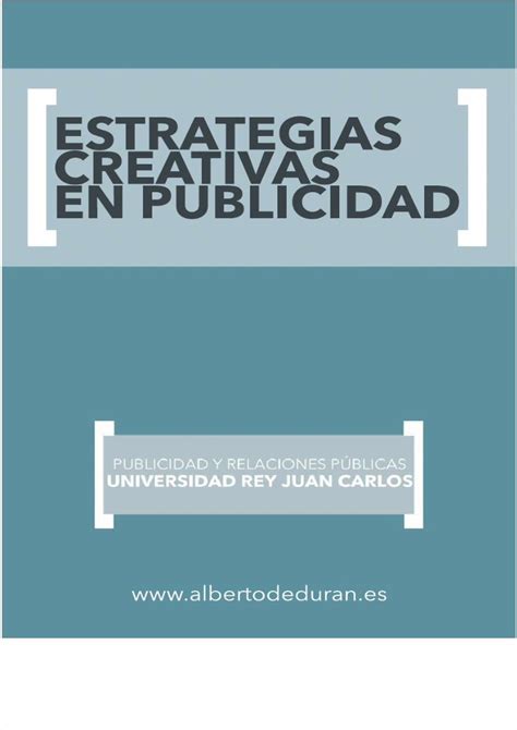 Pdf Estrategias Creativas En Publicidad Dokumen Tips