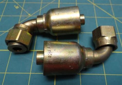 Parker 1j943 8 8 Female Seal Lok Swivel 90° Elbow 43 Series Lot Of 2 Ebay