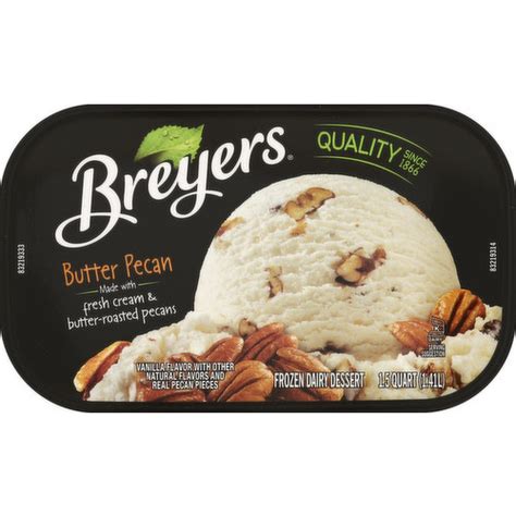 Breyers Frozen Dairy Dessert Butter Pecan 48 Oz