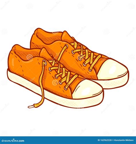 Zapatos De Goma Ilustración De Dibujos Animados Ilustración del Vector - Ilustración de ...