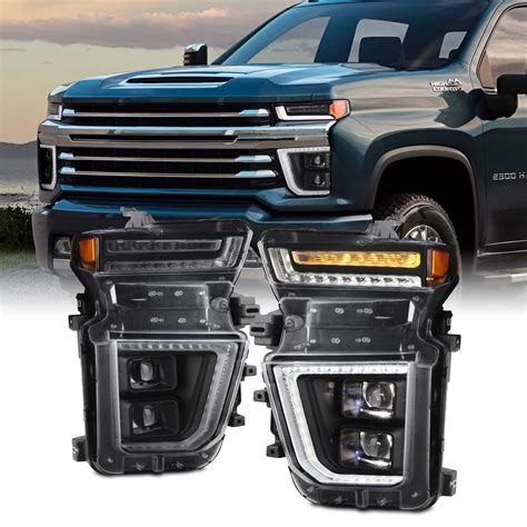 Akkon Fit 2020 2021 2022 2023 Chevy Silverado 2500hd 3500hd [halogen Model] W Sequential Led