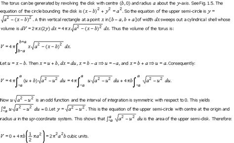 Cylindrical Shell Method Formula