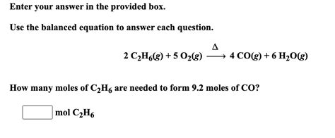 Solved Be Sure To Answer All Parts Using The Balanced Chegg