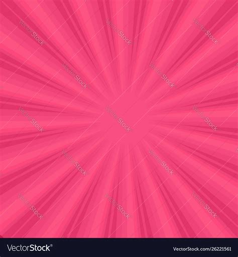 Sunburst On Pink Background Royalty Free Vector Image