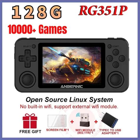 128g Anbernic Rg351p Retro Game Console Rk3326 Linux System Pc Shell