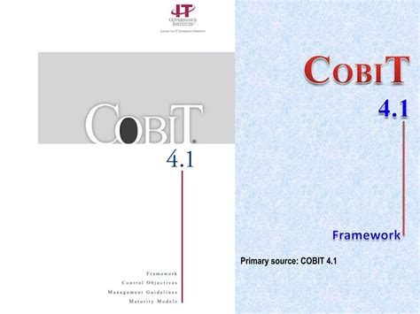 Cobit 41 Framework Ppt