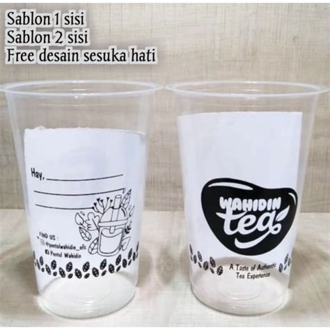 Jual SABLON CUP 16 OZ DATAR SABLON CUP CUSTOM SABLON GELAS CUP