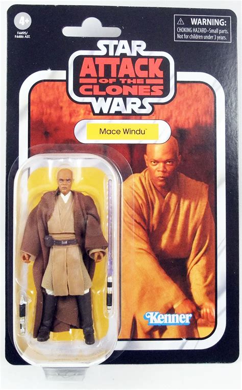 Star Wars The Vintage Collection Hasbro Mace Windu Attack Of