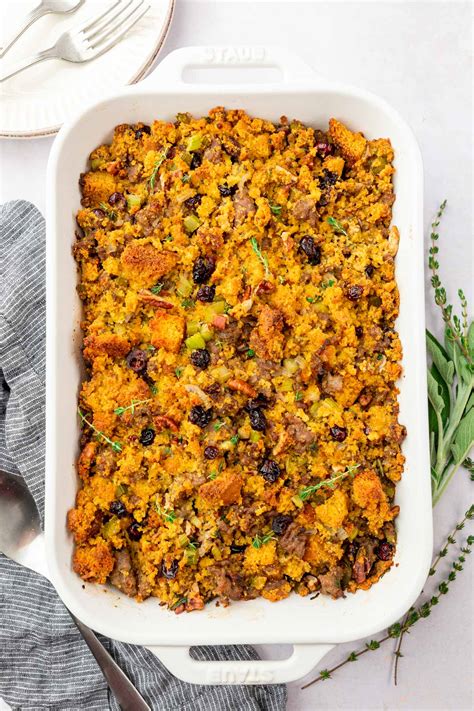 Gluten Free Cornbread Stuffing With Sausage