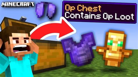 Minecraft But Chests Give Op Items Youtube