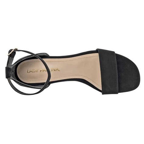 Sandalias Con Tac N Exterior Sint Tico Color Negro Para Mujer De Lady