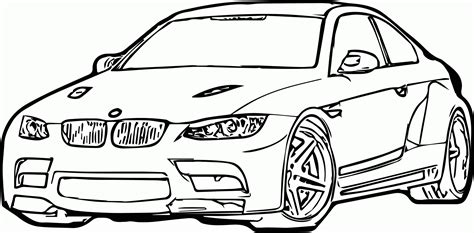 BMW Car Coloring Pages Free Printable Coloring Sheets