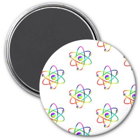 Atom Badge Magnet Magnets Fridge Magnets Zazzle