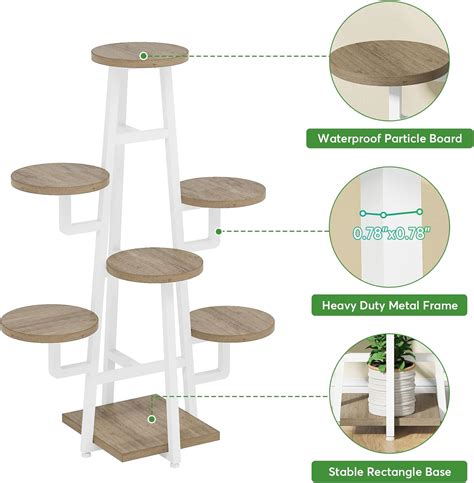 Tribesigns Soporte Para Plantas De 7 Niveles Para Interiores Estante