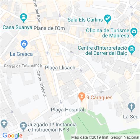 C Digo Postal Calle Piques Carrer En Manresa Codigopostalde Es