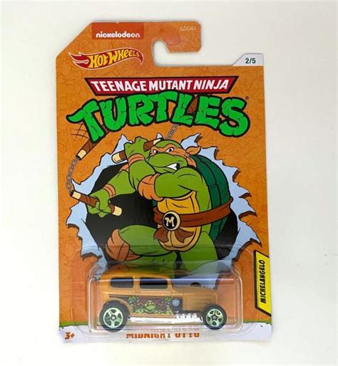 Hot Wheels Turtles Midnight Otto Michelangelo Figur In Ovp