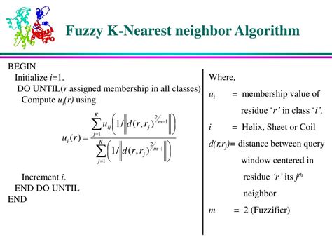 Ppt Profiles And Fuzzy K Nearest Neighbor Algorithm For Protein