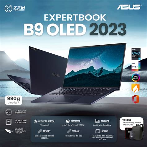 Asus Expertbook B Oled Intel Core Thgen Oled K Res Hz