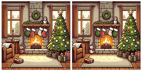 Are You Sharp Enough To Spot 5 Differences Between The Christmas Eve