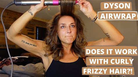 First Impression Dyson Airwrap Curly Frizzy Hair Youtube