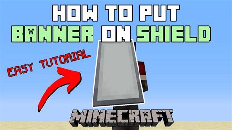 How To Put A Banner On A Shield [minecraft Tutorial] Youtube