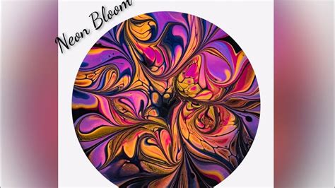 1351 Bloom Technique Blown With A Hairdryer Acrylic Paint Pouring Artofit