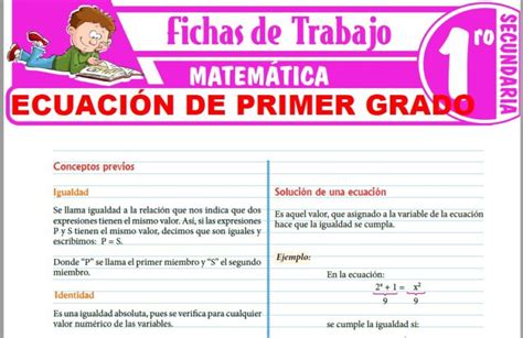 Matemática Para Primero De Secundaria Fichas De Trabajo