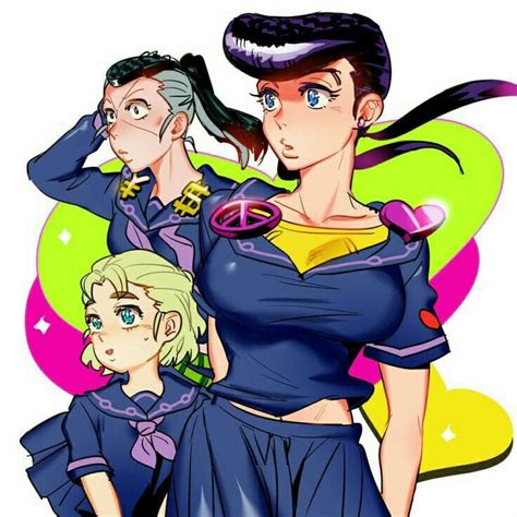 Okuyasu X Koichi X Josuke Girls Jojos Bizarre Adventure Jojos Bizarre Adventure Imagenes