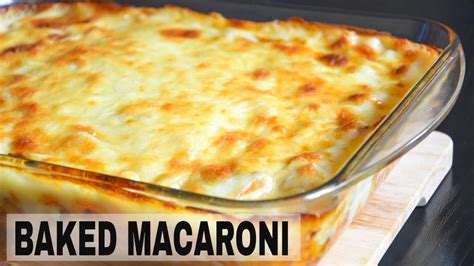 How To Make Filipino Style Baked Macaroni Youtube