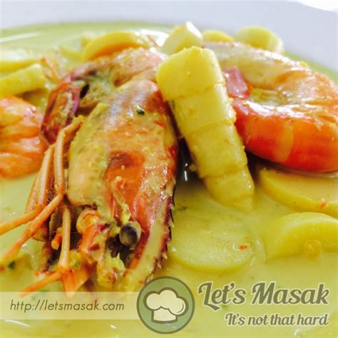 Udang Galah Masak Lemak Dan Rebung Recipe Letsmasak