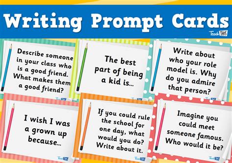 Writing Prompt Cards Teacher Resources And Classroom Games Teach This