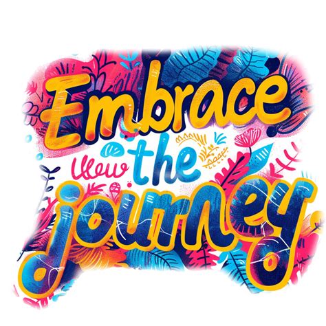 Embrace the Journey Sticker, Inspirational Affirmations, Enjoy the