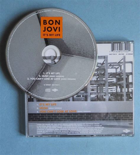 Bon Jovi Its My Life Cd Single Great Fold Out Poster Issue