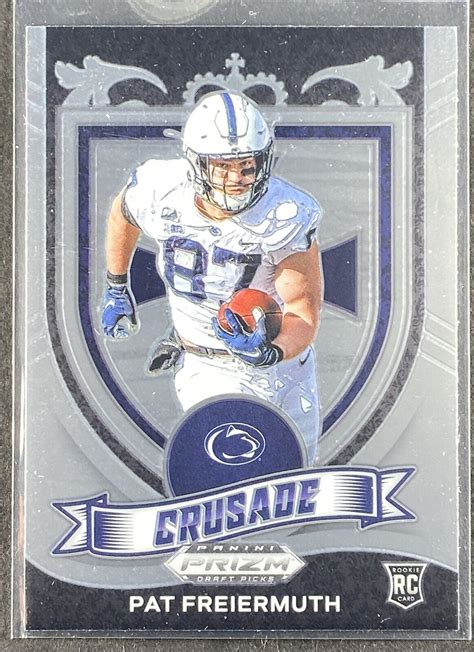 2021 Panini Prizm Draft Picks Pat Freiermuth Crusade Rookie Card 173