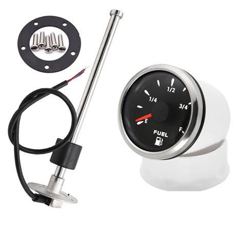 52mm Car Boat Fuel Gauge For 0~190ohm Fuel Level Sensor For Universal Boat Car Truck Rv