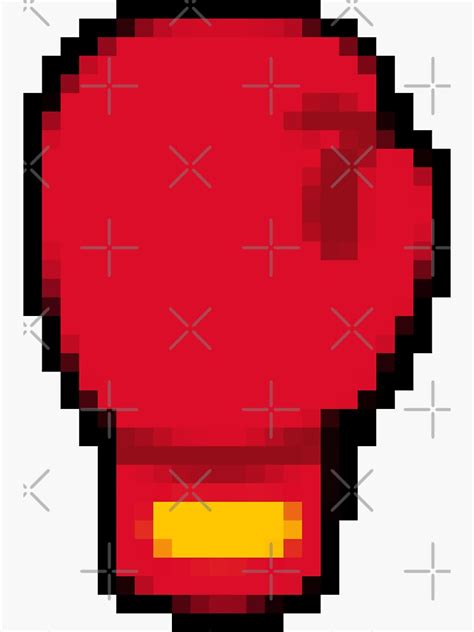 Pixel Art Pattern Boxing Glove Sticker For Sale By BAMBV2 Redbubble